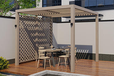 庭院廊架現(xiàn)代簡約風(fēng)格定制效果圖